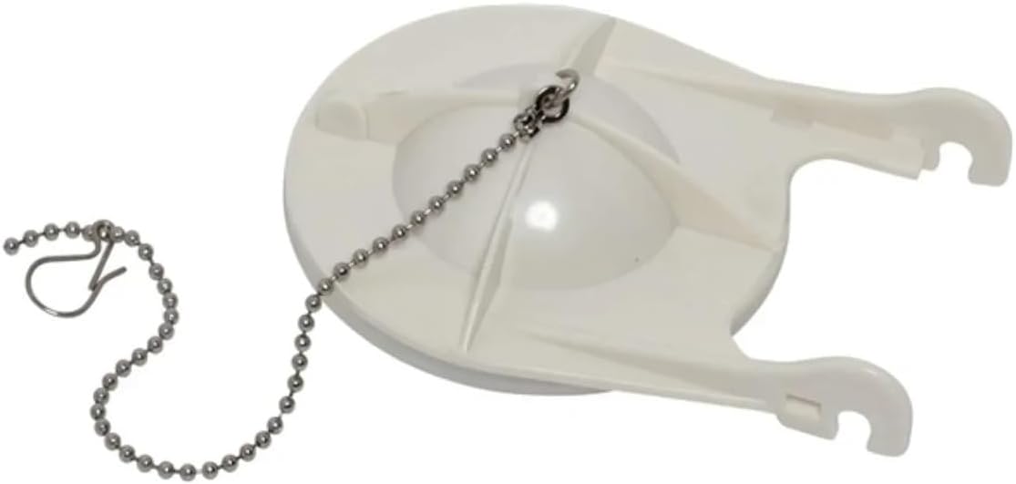 yaoqijie 3-Inch Toilet Flapper Includes Stainless Steel Chain Replacement Flush Valve Standard White Color Tank lasting