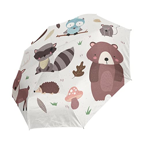 Parapluie mignonne plante et animal pliable contre le vent et les UV