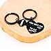 Black Stainless Key To Heart Puzzle Matching Keychain, Couples Keyring Engraved You Hold The Key To My Heart Forever SN150-Black