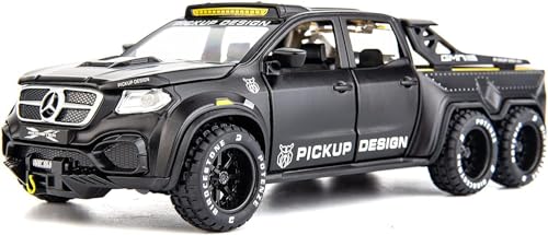 Image of Invite Enterprise Mrcedes Benz Class X Pickup Truck 1:28 Diecast Scale Model Metal Pull Back Toy car for Kids with Openable Doors & Light, Music Toy Vehicle for Kids Color As Per Stock'