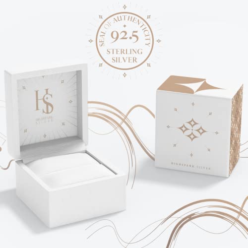 HIGHSPARK 925 Silver Solitaire Dangle Earrings for Women | 92.5 Sterling Silver and Diamond like Brilliance Sparkling Zirconia for that Stunning Shine | Lovely Gift - Image 6