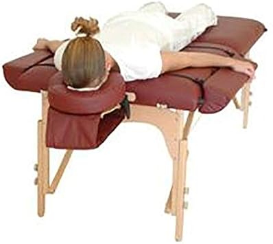 Universal Side Armrest Bolster Pillow Set for Massage Table Adjustable PU Leather Side Arm Extensions with Secure Straps Add 10 of Width to your Massage Table (Beige)