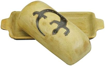 Mara Ceramic Stoneware Mantequillera Southwest con tapa