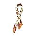 Coach leather hang tag printed silk bandana
