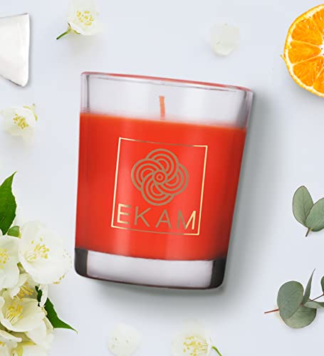 Image of EKAM Temple Bloom Scented Votive Candle - 40 Grams Each - 10 Hours Burn Time - Ideal for Diwali, Home Decor & Gifting