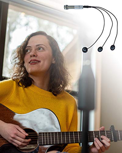 Journey Instruments Passive Piezo Pickup acoustique EP001K | Trois éléments de pickup passif équilibrés fabriqués en Allemagne, pick-up Piezo pour guitares acoustiques (Céramique)