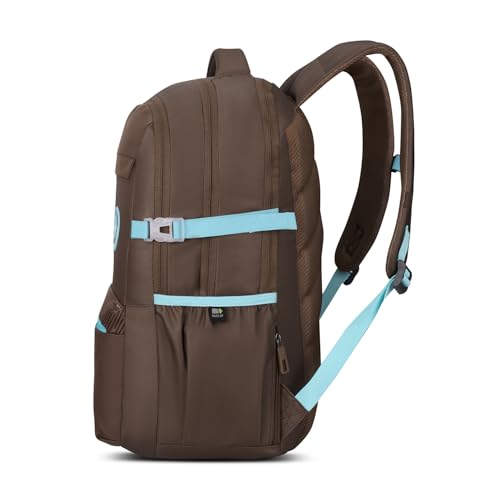 Image of Skybags Ontrak 17 Inch Compatible Laptop Backpack 30L | 3 Compartments with Quick-Access Front Pocket & Rain Cover | Air-Mesh Back Panel & Side Pocket | Office & Travel Backpack for Men & Women