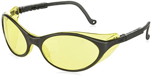 Honeywell Home Amber Safety Glasses, Scratch-Resistant, Wraparound, Yellow (S1601)
