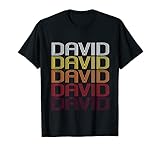 David Retro Wordmark Pattern - Vintage Style T-shirt