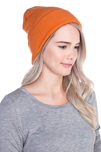 Image of Top Level Beanie Men Women - Unisex Cuffed Plain Skull Knit Hat Cap