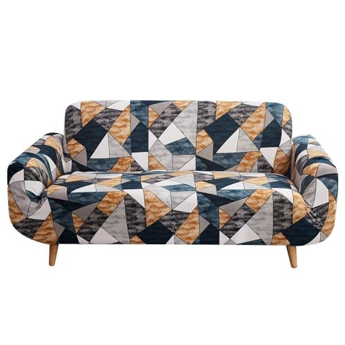 Image of Gurnoor Universal Triple Seater Sofa Cover Big Elasticity Cover for Couch 140 GSM Sofa Slipcover (Orange-Prism, 185-230cm)