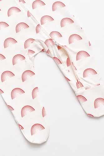 Image of monica + andy Double Zipper One Piece, 100% Organic Baby Clothes for Girls & Boys, Unisex, Preemie, Newborn & Infant Sizes
