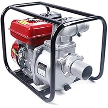 7.5hp 3-Inch Water Transfer Pump Portable Gasoline Water Pump High Pressure Lightweight Petrol Water Pump Drain Pool Flood Irrigation Flooded Basement 60m3/h Flow Rate