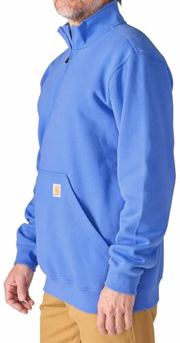 Image of Carhartt Men's Marquette 1 /4-Zip Mock-Neck Sweatshirt