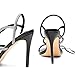 DREAM PAIRS Black High Heels Stilletos for Women Strappy Gladiator Sexy Square Toe Open Toe Dressy Pumps Sandals Size 7 SDHS2239W
