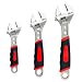 Navegando Adjustable Wrenches Set, Shifter Movable Spanners Set Adjustable Crescent Wrench Tools Kit with Rubber Grip (6/8/ 10 IN)
