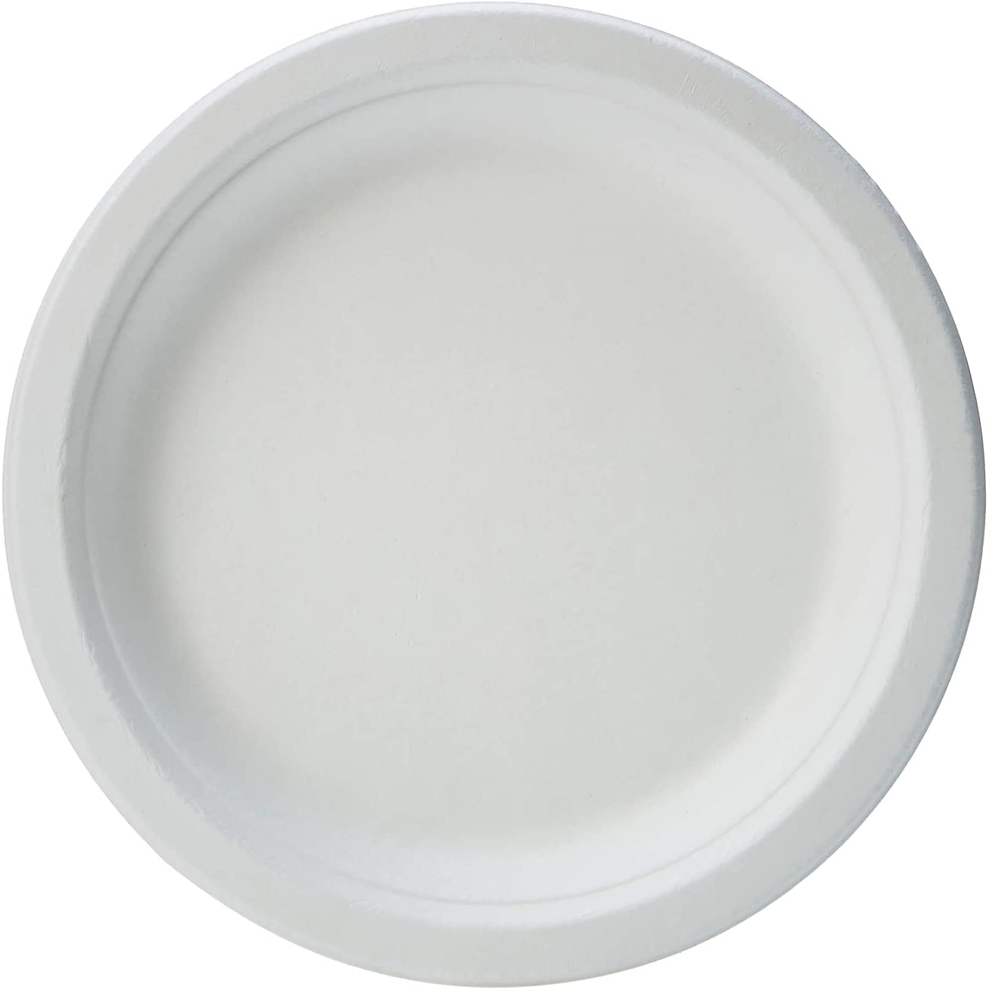 125/500/1000 Piattini piani monouso 18cmØ Biodegradabili e Compostabili in polpa di cellulosa usa e getta bagassa Plastic free | After Plastic (1000)
