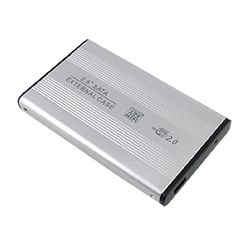 Carcasa externa USB 2.0 para disco duro 2.5" plata miniatura 1