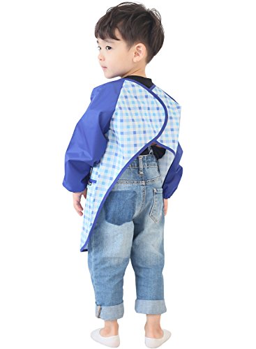 image for Plie Kids Painting Apron – Waterproof Long Sleeve Art Smock for Todd