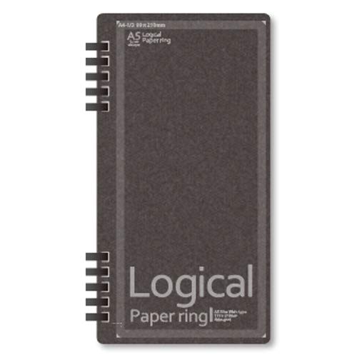 Cahier à anneaux papier logique Nakabayashi A5 large avec pages quadrillées de 5 mm