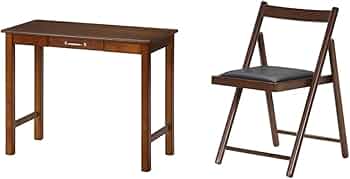 Amazon.co.jp: 不二貿易 デスク 幅90cm ミディアムブラウン 木製