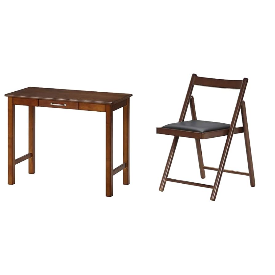 不二貿易 デスク 幅90cm ミディアムブラウン Amazon.co.jp: 不二貿易(Fujiboeki) デスク 机 幅90×奥行45×高さ