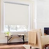 【𝗗𝗶𝗲 𝗿𝗶𝗰𝗵𝘁𝗶𝗴𝗲 𝗕𝗿𝗲𝗶𝘁𝗲】Bitte messen Sie vor dem Kauf die Glasbreite und kaufen Sie ein Rollo, dessen Stoff etwa bereiter als das Glas ist. Die Bestellbreite bezieht sich auf die Gesamtbreite des verdunklungsrollo mit Zubehör. Die Stoffbreite ist ca.5 cm schmaler, z.B. die Stoffgröße von dem Rollo 45x170cm ist 40x170cm. Aber der Stoff sollte nicht den Fenstergriff hinüberreichen. Der Kettenzug kann sowohl links, als auch rechts montiert werden.