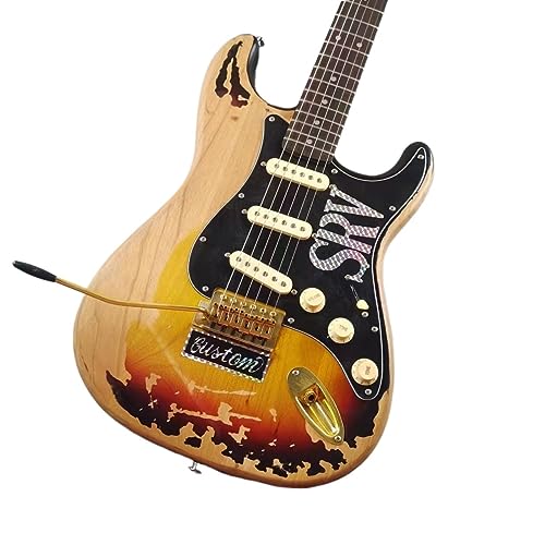 Guitare électrique personnalisée SRV l'âme du blues en aulne massif