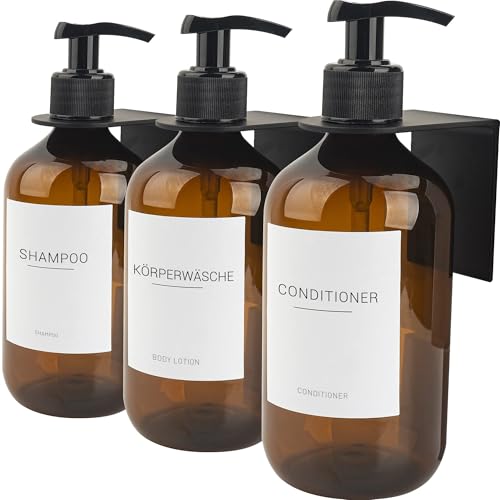 Esdallina 3 Stück 500ml Badezimmer Seifenspender mit...