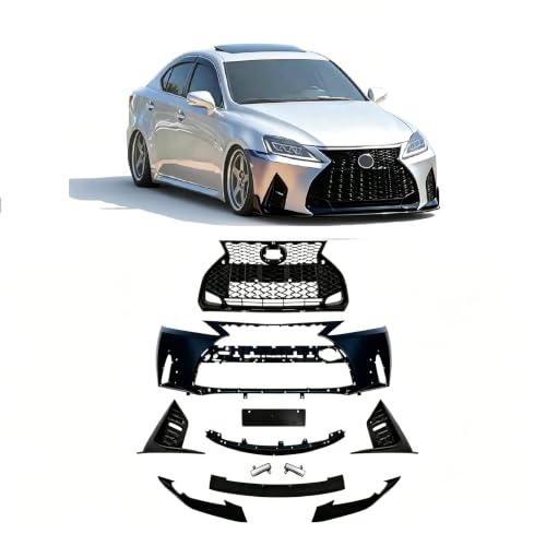 Castblock Front Bumper Conversion Kit Compatible with 2006-2012 Lexus IS 250 350 To 2021+ Sport Style Conversion Kit Sedan Coupe