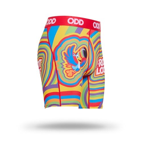 Odd Sox Froot Loops Colors Men's Boxer Briefs - Breakfast Cereal Food Themed Novelty Underwear - Comfy Stretch Fit4