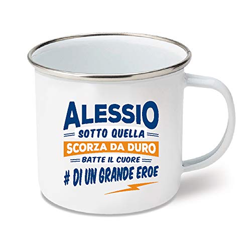 CLEARCO SRL Tazza in Metallo SMALTATO con Dedica