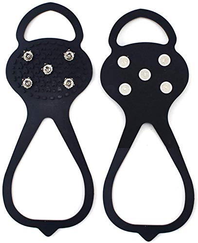 Crampons pour chaussures d'hiver et d'extérieur - 5 crampons - Crampons antidérapants universels Cover