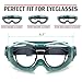 UKNOW Safety Goggles Over Glasses, Anti-Fog Clear Lens, ANSI Z87.1 Protective Eyewear Adjustable Strap, Ideal for Lab Use