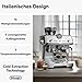 De'Longhi La Specialista Opera EC9555.M Espresso Siebträgermaschine mit Cold Brew und Espresso Cool, professioneller Milchaufschäumer, Sensor-Mahltechnologie, inklusive Barista-Kit, 1550W, Metall