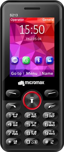 Micromax All-New S213 Dual Sim Keypad Phone with Dedicated Notification Ring | Big 2.4" Display | Powerful 2500mah Battery | Wireless FM | Auto Call Recording | Black Red | (B0CTKMCR1X) Amazon Price History, Amazon Price Tracker