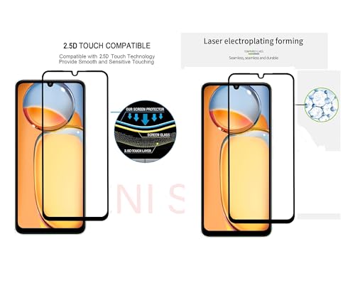 Image of HD, Scratch, Tear Resistant Edge to Edge Tempered Glass Screen Protector Guard Suitable For Vivo Y72 / 53s
