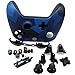 Deal4GO 22-in-1 Full Shell Housing Replacement with Grips/LB RB Bumper/Battery Cover/Frontplate/RT LT/Thumbstick/Buttons for Xbox One Wireless Controller 1708 Grey/Blue Phantom Special Edition