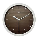 hito Silent Wall Clock Non Ticking 12 inch Excellent Accurate Sweep Movement, Modern Decorative for Kitchen, Living Room, Bathroom, Bedroom, Office (A whiteframe)
