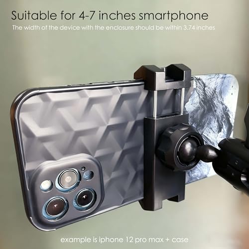 Image of Universal Mirror Shower Phone Holder, Multi-Directional Dual 360 Degree Rotating Suction Cup Phone Wall Mount stand, Tiktok Youtube Vlog Video Recording Kit, airplane travel essentials accessories