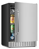 EORICE 24Inch Under Counter Beverage Refrigerator 4.9Cu.ft C...