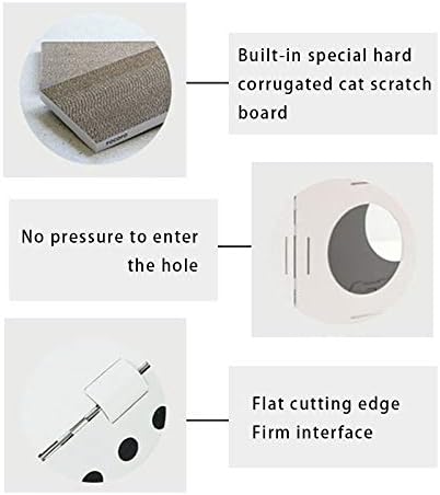 review Pet Cat Furniture Cat Condo Scratching Post Cat Castle Cardboard Cat Scratcher House (Five Pieces)