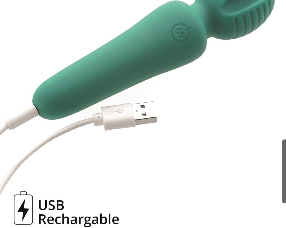 Personal Massager, Silicone, Waterproof, Mint Green