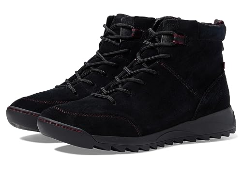 Jambu Aria - Botas casuales con cordones y punta redonda resistentes al agua para mujer, tacón bajo, 1-2 pulgadas, color negro, Negro -, 39 EU