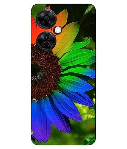 Image of ''Colorful Sunflower'' Printed Hard Mobile Back Cover for OnePlus Nord CE 3 Lite 5G, Designer | Protective & Premium Cover & Case
