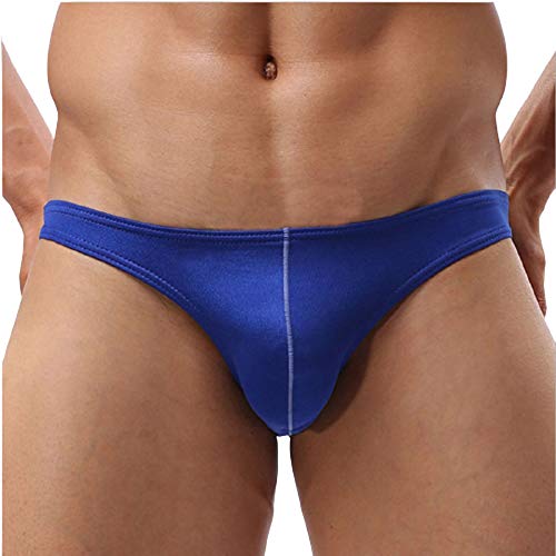 ［ネクストグランツ］メンズ 下着 カラー ブリーフ 無地 パンツ セクシー 快適 ブーメランパンツ セクシー下着 メンズビキニ ジョークグッズ ショーグッズ アニキ ギャグ 新年会 忘年会 宴会 ウルトラセクシー ワンショルダー式(ブルー, M)