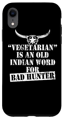 �n���e�B���O �n���^�[Vegetarian Is An Old Indian Word For Bad Hunter �X�}�z�P�[�X iPhone XR �p