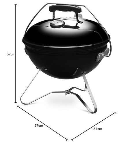 ウェーバー(Weber) バーベキュー コンロ 直径37cm スモーキージョープレミアム キャンプ 焚火台 4-6人用【日本正規品10年保証】 温度計付き 1121308 ブラック の商品画像 7