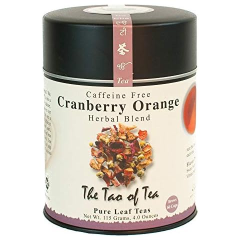 The Tao of Tea, Cranberry Orange Herbal Tea, 4 Ounce Tin Cover