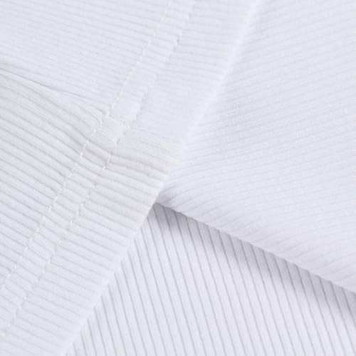 PALINDA Women's Ribbed Scoop Neck Slim Fitted T Shirts Basic Solid Long Sleeve Layering Tee Tops4